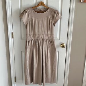 Cottage Core Hand Sewn Khaki Dress Size XL